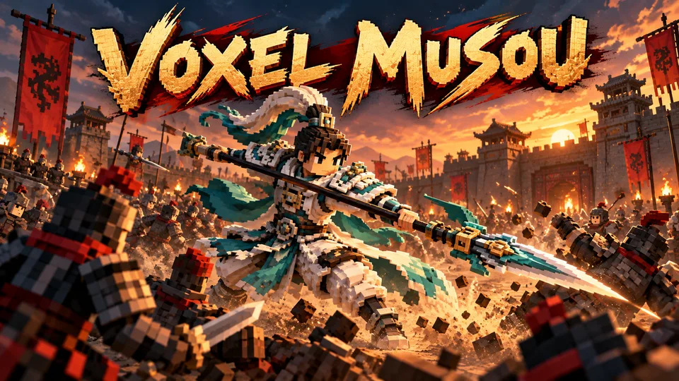趙雲 — Voxel Musou gameplay